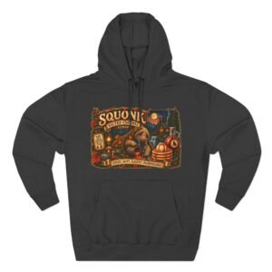 Squonk Rustic Cabin Hoodie — Vintage Forest Creature Halloween Pullover