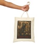 Night Shift Tote Bag — Vintage Pharmacist Apothecary Illustration Cotton Canvas Tote