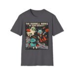 Halloween Alien Crew T‑Shirt — “The Doorbell Works in Zero Gravity” Retro Space Costume Tee