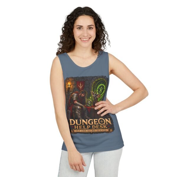 Dungeon Help Desk Tank Top — RPG Gamer Fantasy Graphic Tank