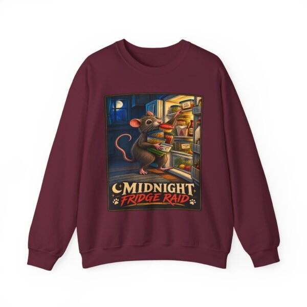 Sweatshirt — “Midnight Fridge Raid” Rat Graphic Crewneck