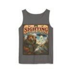Birdwatching Tank Top — "The Sighting Wasn't in the Guide" Vintage Nature Graphic