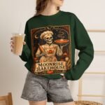 Moonrise Bakehouse Sweatshirt — Halloween Skeleton Baker Pullover