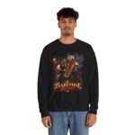 Baritone Beast Sweatshirt — Retro Jazz Saxophone Graphic Crewneck