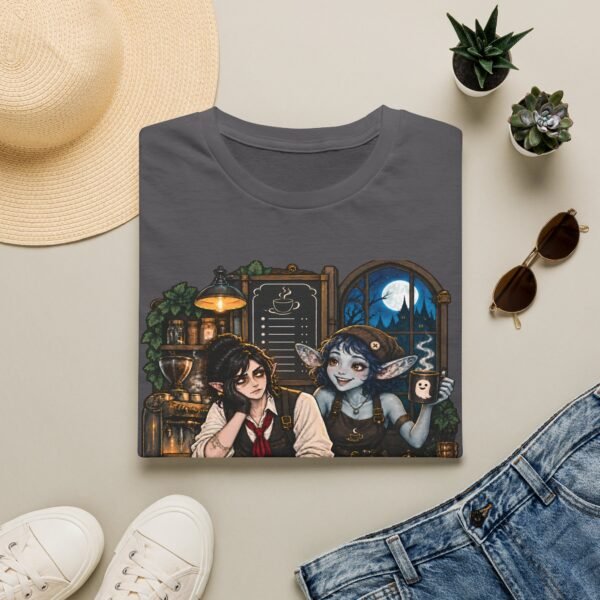 Graveyard Shift Besties T-Shirt — Cute Gothic Coffee Shop Goth Tee