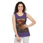Halloween Astronaut Tank – "This Planet Carves Itself" Graphic Tank Top