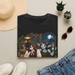 Graveyard Shift Besties T-Shirt — Cute Gothic Coffee Shop Goth Tee