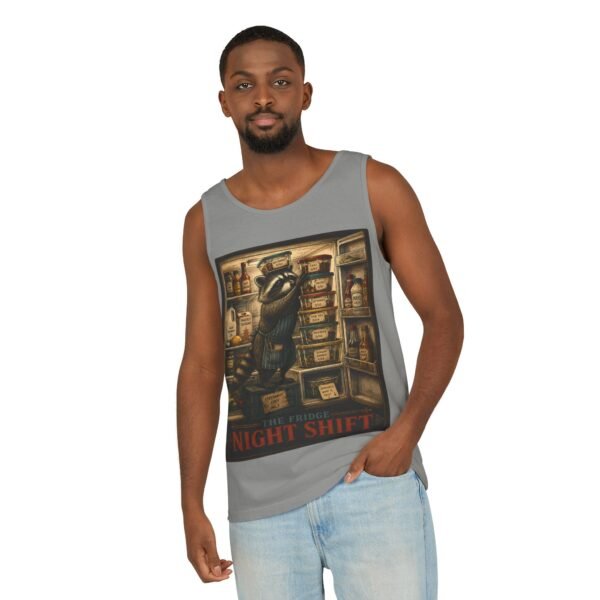 Night Shift Tank Top — Vintage Grocery Stocker Graphic Tank