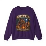 Cryptid Camping Club Sweatshirt — 'We Share the Campsite Now' Cozy Crewneck