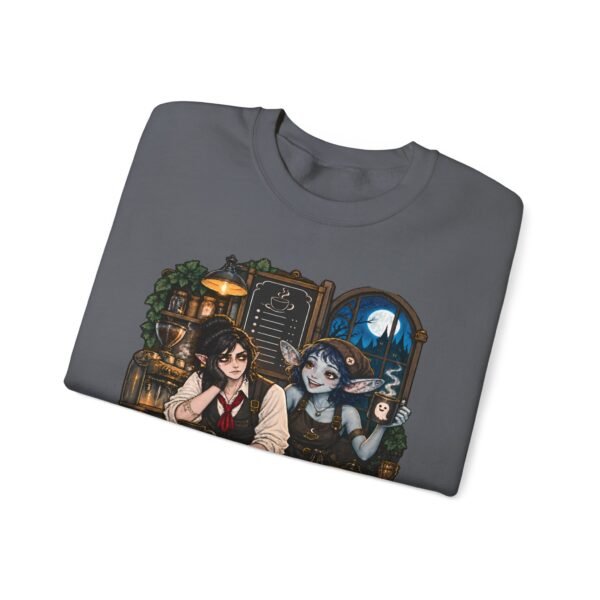 Graveyard Shift Besties Crewneck Sweatshirt — Cute Goth Friendship Graphic