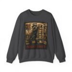 Night Shift Crewneck Sweatshirt — Vintage Bear Night Worker Graphic