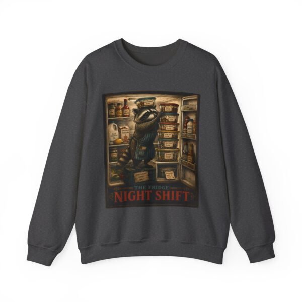 Night Shift Crewneck Sweatshirt — Vintage Bear Night Worker Graphic