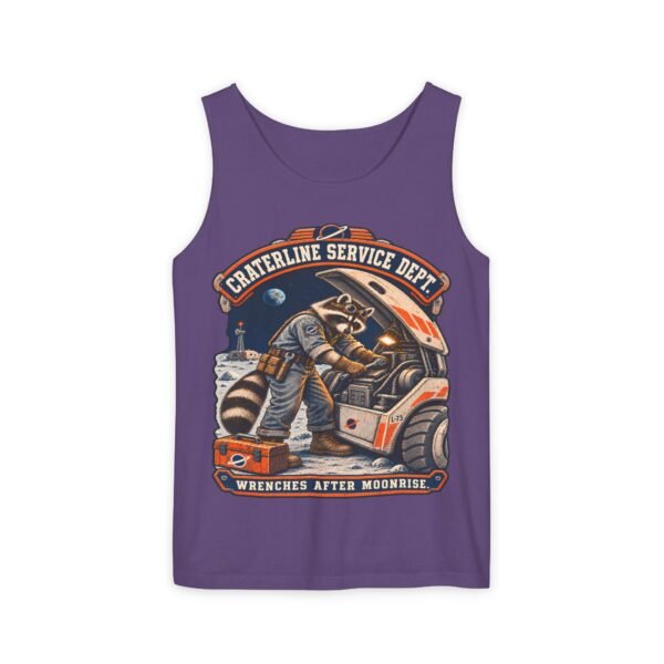 Craterline Service Dept. Tank Top — 'Wrenches After Moonrise' Astronaut Mechanic Tank