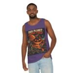 Halloween Astronaut Tank – "This Planet Carves Itself" Graphic Tank Top