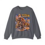Titan Graveyard Crew Sweatshirt — Construction Equipment & Operator Graphic Crewneck