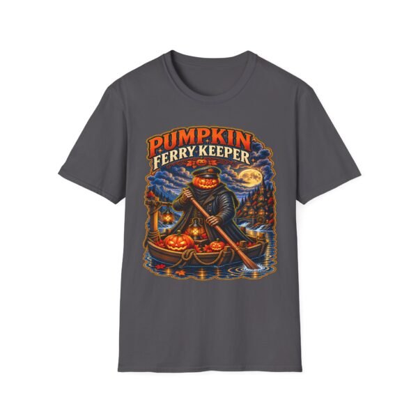 Pumpkin Ferry Keeper T-Shirt — Halloween Jack-O’-Lantern Graphic Tee