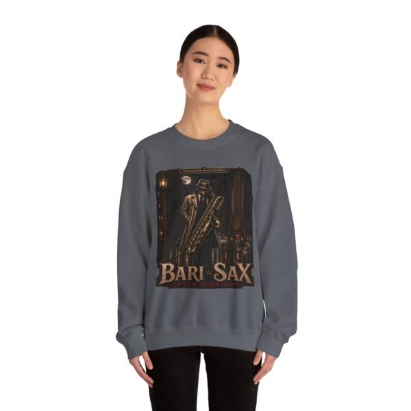 Bari-Sax Vintage Jazz Crewneck Sweatshirt