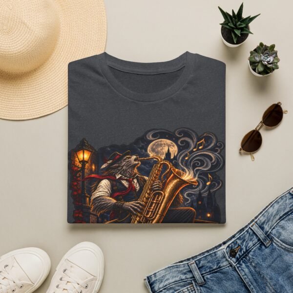 Baritone Beast T-Shirt — Vintage Jazz Saxophone Night Music Tee