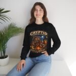 Cryptid Camping Club Sweatshirt — 'We Share the Campsite Now' Cozy Crewneck