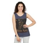 Bari-Sax Vintage Jazz Tank Top — Retro Saxophonist Graphic Music Tee