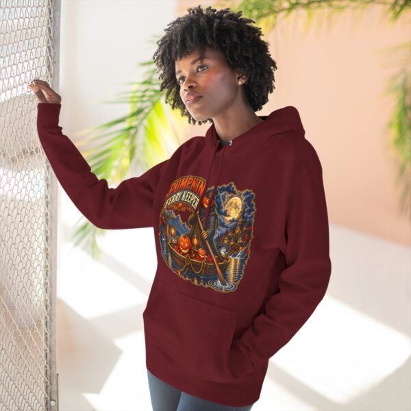 Pumpkin Ferry Keeper Hoodie – Halloween Pumpkin Boat Graphic Hoodie