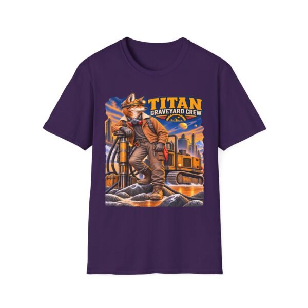 Titan Graveyard Crew T-Shirt — Retro Fox Pilot Graphic Tee