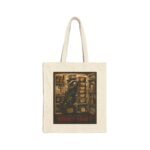 Night Shift Tote Bag — Vintage Pharmacist Apothecary Illustration Cotton Canvas Tote