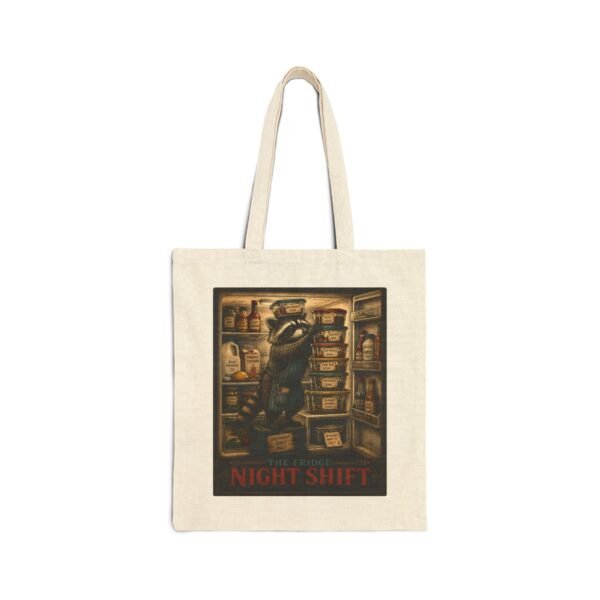 Night Shift Tote Bag — Vintage Pharmacist Apothecary Illustration Cotton Canvas Tote
