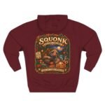 Squonk Rustic Cabin Hoodie — Vintage Forest Creature Halloween Pullover