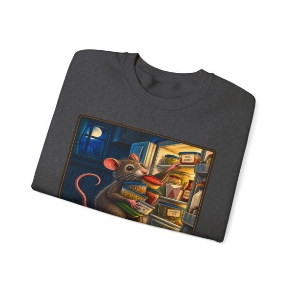 Sweatshirt — “Midnight Fridge Raid” Rat Graphic Crewneck