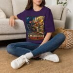 Midnight Fridge Raid T-Shirt — Cute Mouse Illustration