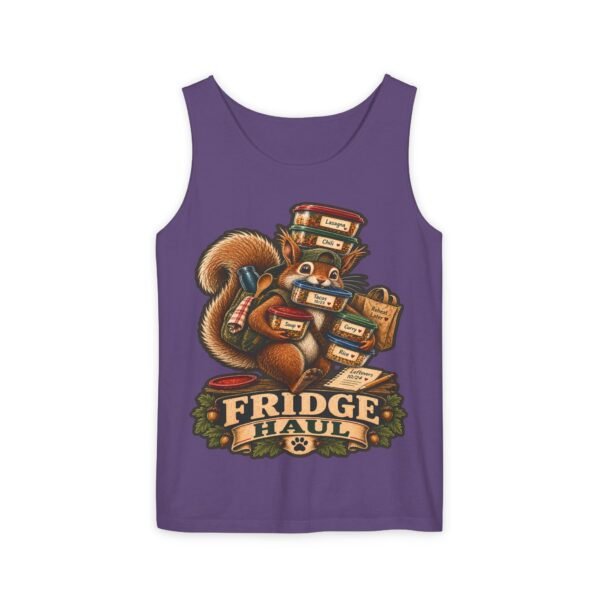 Squirrel Stacking Fridge Haul Tank Top | Vintage Foodie Illustration