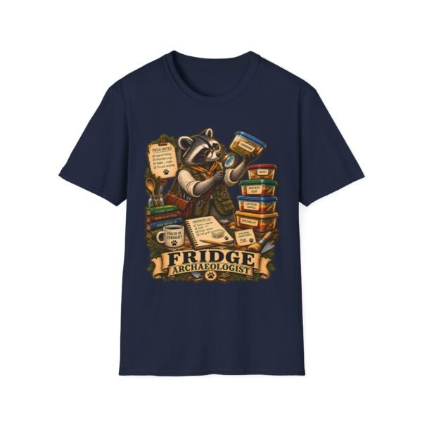 Fridge Archaeologist T-Shirt — Cute Raccoon Foodie Kitchen Tee
