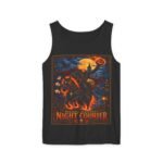 Night Courier Tank Top — Spooky Horseman Halloween Graphic Tank