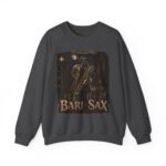 Bari-Sax Vintage Jazz Crewneck Sweatshirt