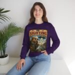 Birdwatching Crewneck Sweatshirt — “The Sighting Wasn’t in the Guide” Vintage Nature Graphic