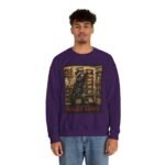 Night Shift Crewneck Sweatshirt — Vintage Bear Night Worker Graphic