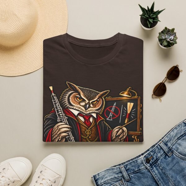 Owl Conductor T-Shirt — “Oboes Not Clarinets” Vintage Musician Tee