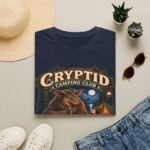 Cryptid Camping Club T-Shirt — Retro Bigfoot Sasquatch Camp Graphic Tee