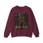 Bari-Sax Vintage Jazz Crewneck Sweatshirt