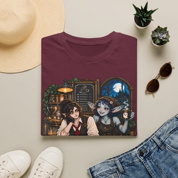 Graveyard Shift Besties T-Shirt — Cute Gothic Coffee Shop Goth Tee