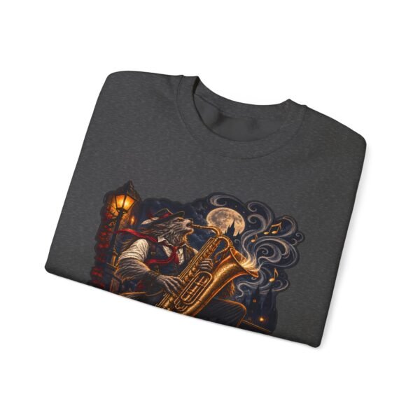 Baritone Beast Sweatshirt — Retro Jazz Saxophone Graphic Crewneck