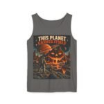 Halloween Astronaut Tank – "This Planet Carves Itself" Graphic Tank Top