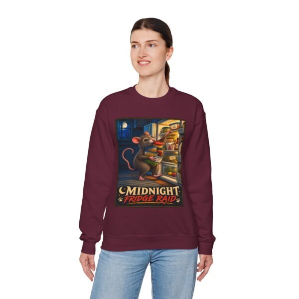 Sweatshirt — “Midnight Fridge Raid” Rat Graphic Crewneck