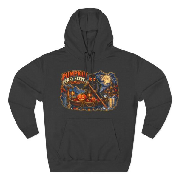 Pumpkin Ferry Keeper Hoodie – Halloween Pumpkin Boat Graphic Hoodie