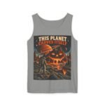Halloween Astronaut Tank – "This Planet Carves Itself" Graphic Tank Top