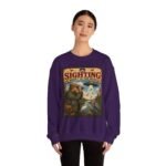 Birdwatching Crewneck Sweatshirt — “The Sighting Wasn’t in the Guide” Vintage Nature Graphic