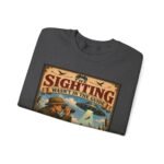 Birdwatching Crewneck Sweatshirt — “The Sighting Wasn’t in the Guide” Vintage Nature Graphic