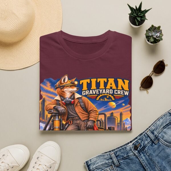 Titan Graveyard Crew T-Shirt — Retro Fox Pilot Graphic Tee