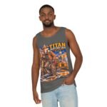 Titan Graveyard Crew Tank Top — Construction Fox Graphic Worksite Tee